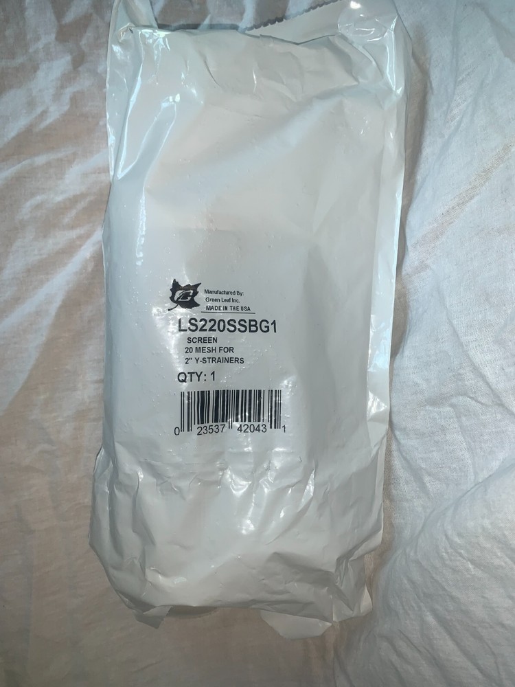 Filter Element Stainless Green Leaf 20 Mesh for 1-1/2" & 2" Y Strainers 316SS