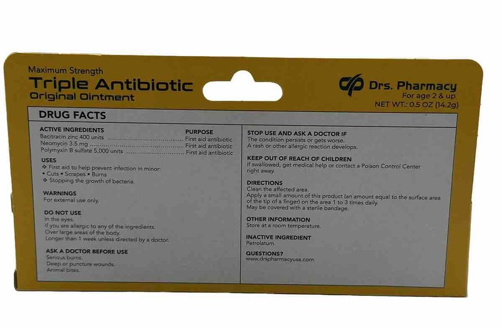 Maximum Strength Triple Antibiotic Original Ointment