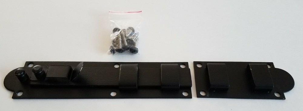 12" Locking Slide Bolt (Stainless Steel)