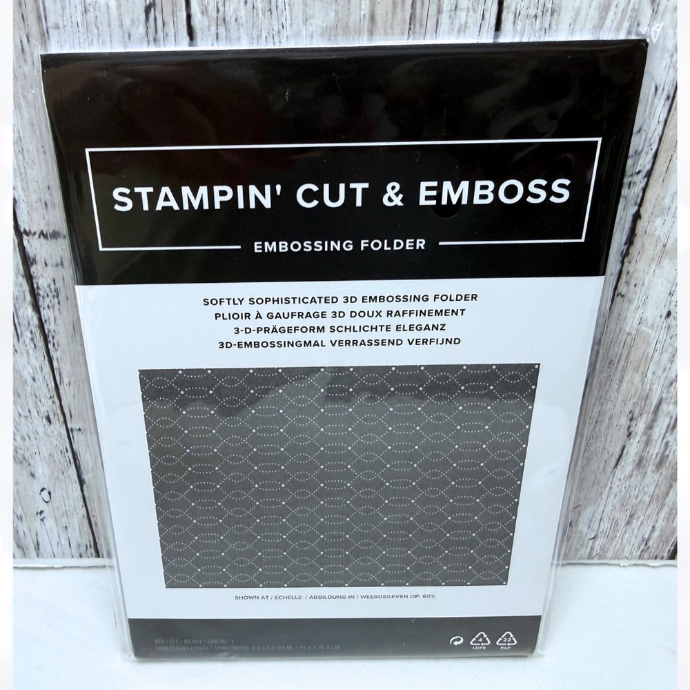 Stampin Up SOFTLY SOPHISTICATED Texture 3D Embossing Folder