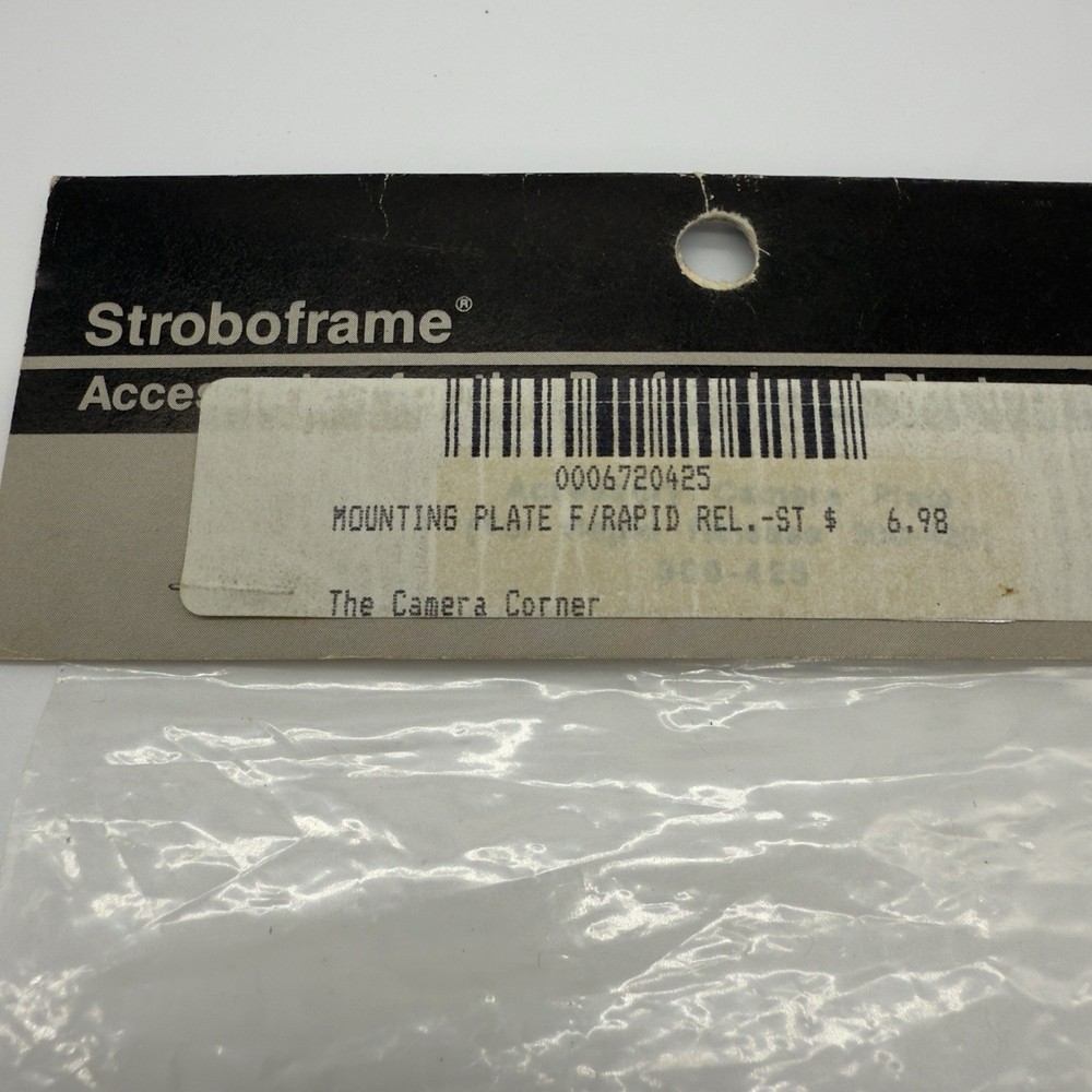 Stroboframe Camera Tripod Mounting Plate Rapid Release