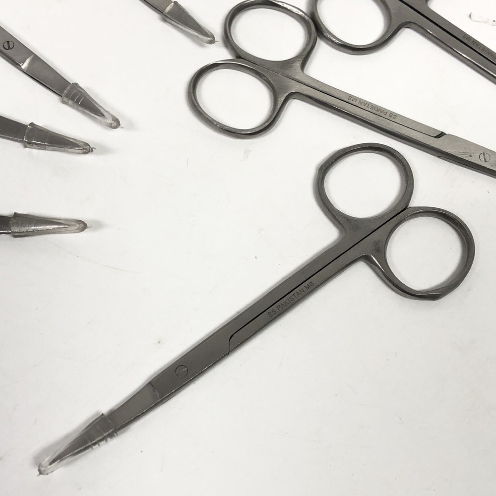 10 Pack Iris 4.5in Curved Tip Surgery Scissors New