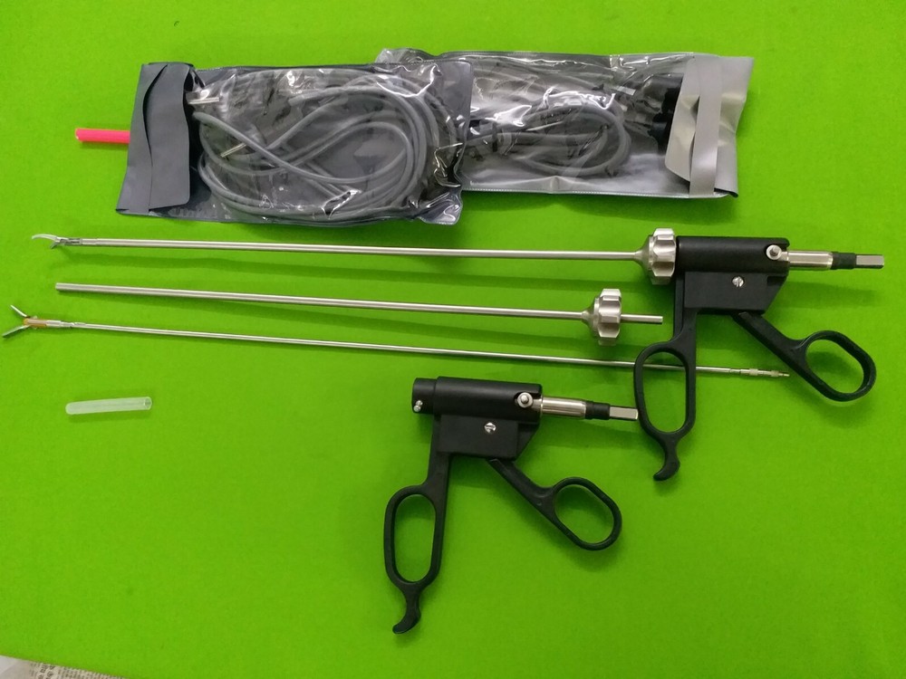 2PC New Bissinger Bipolar Forceps 5mmx330mm with Cable Laparoscopic Instruments