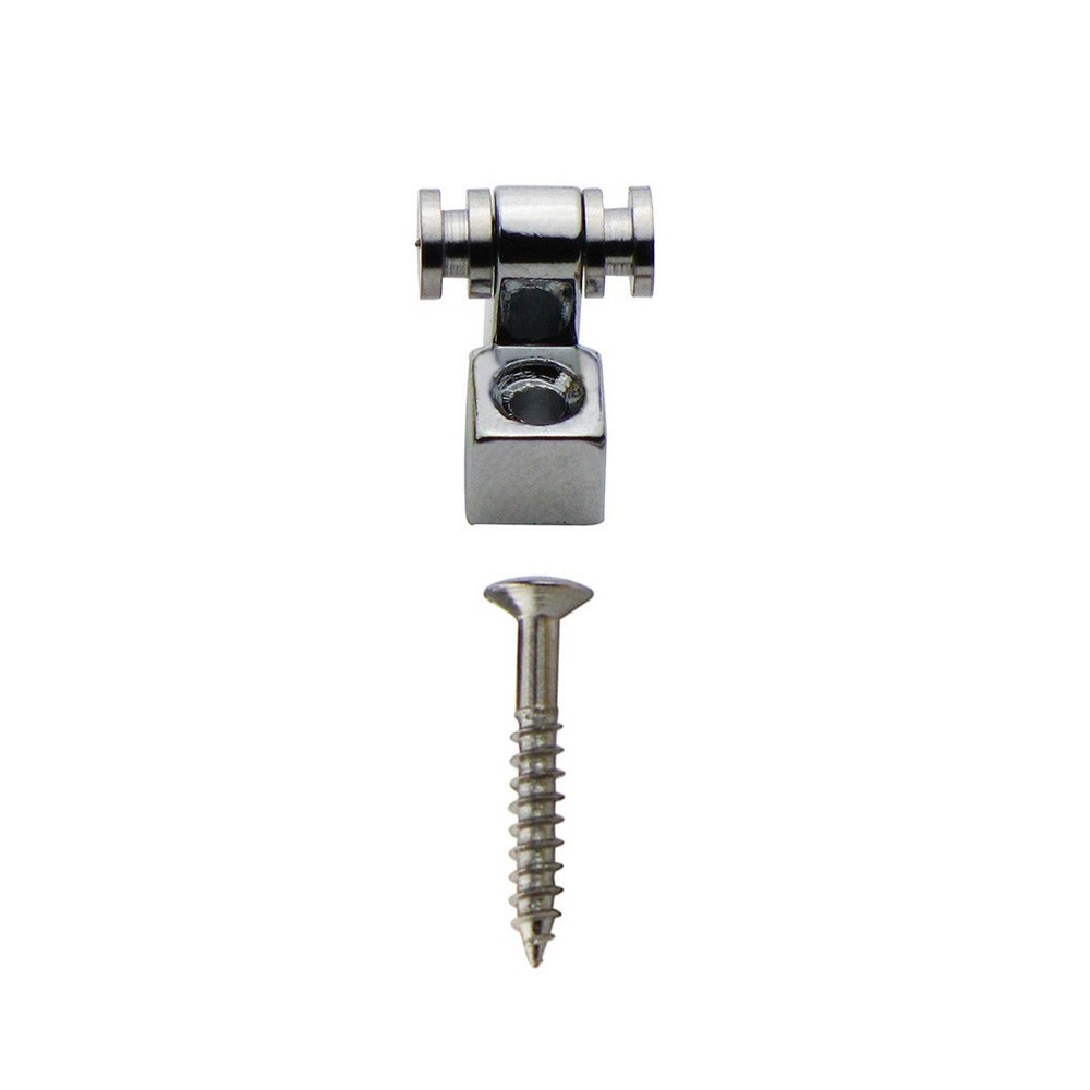 2PC Chrome Electric Guitar Roller String Trees String Guides Retainers & Screws