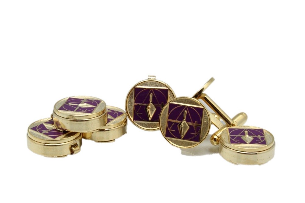 York Rite Council Masonic Tux Suit Button Covers Set