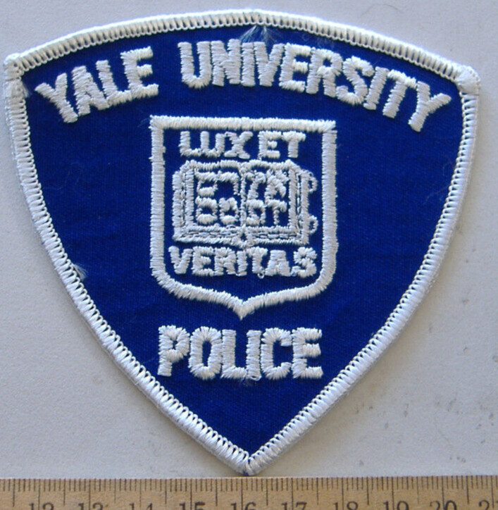 YALE UNIVERSITY   POLICE CONNECTICUT FABRIC   PATCH