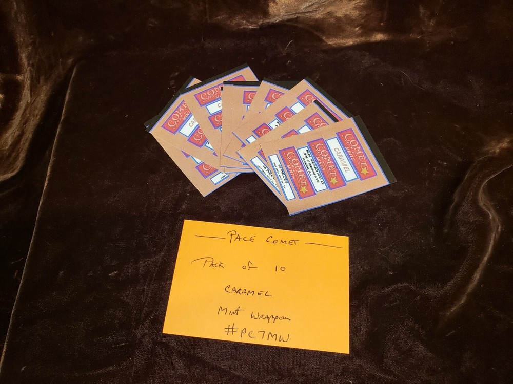 REPRO PACE COMET MINT WRAPPERS "CARAMEL" 10 PACK #PC7 CARAMEL
