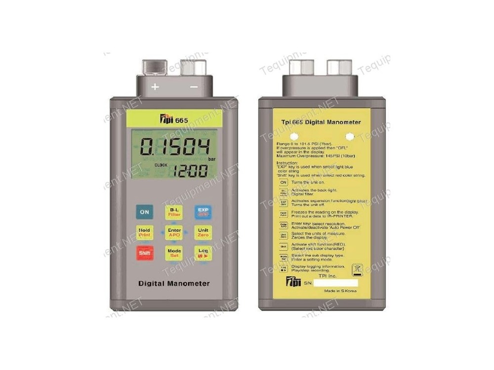 TPI 665 - Digital Manometer with Data Logging