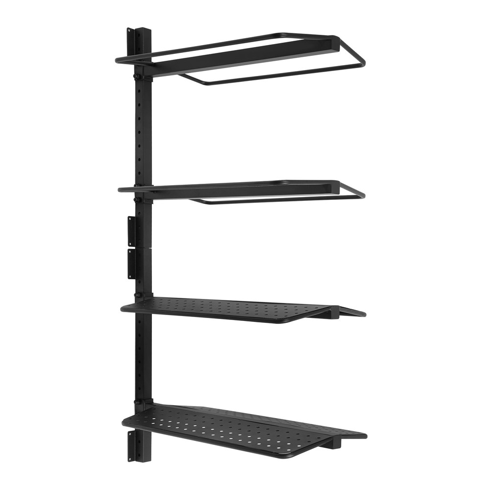 4 Tier Modern Saddle Rack Wall Mount Saddle Rack Black