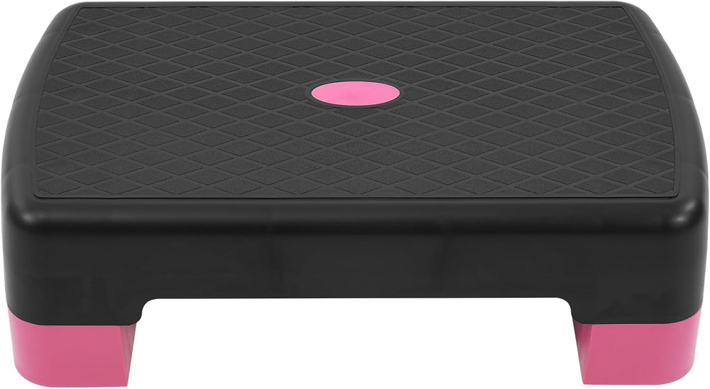 Fitvids 18" Aerobic Step Platform, Workout Stepper with Adjustable 2 Stackable R