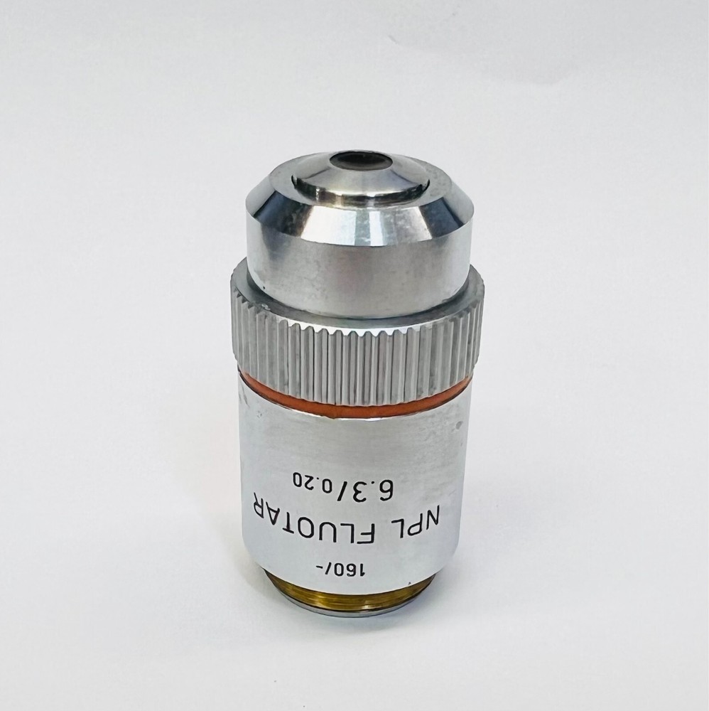 Leitz NPL Fluotar 6.3X0.20 Microscope Objective Lens 160mm