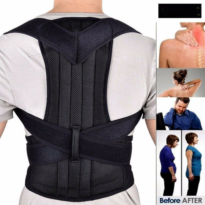 Adjustable Posture Corrector Back Shoulder Support Correct Brace Belt Men Women