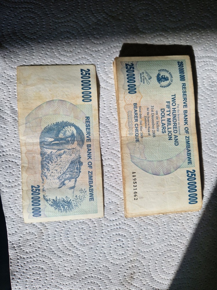 zimbabwe banknotes