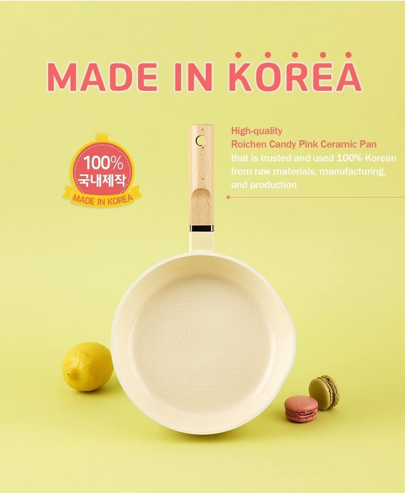 Filtertech Roichen Marsh Yellow 11 inch ceramic multi deep frying pan