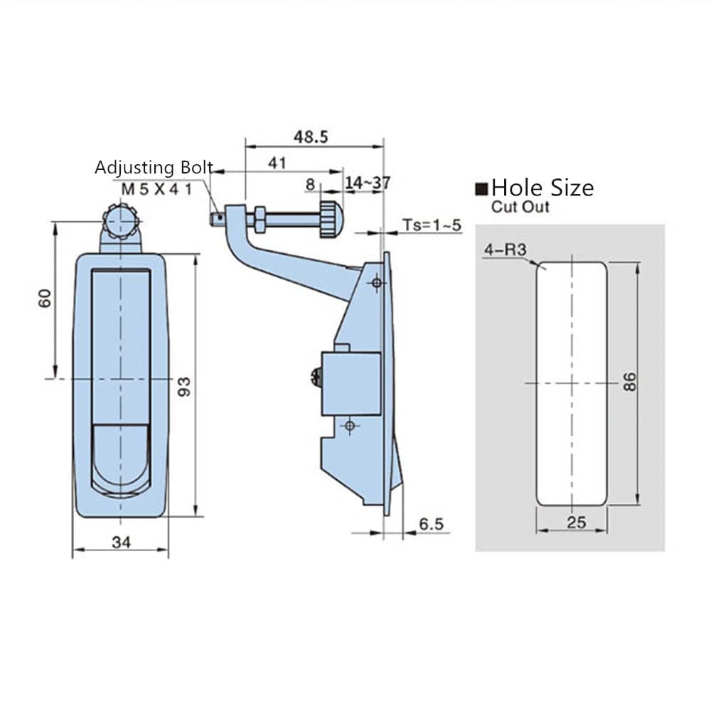 STHang-D 4PCS Compression Latch Lock Trigger Latch Lock, Zinc Alloy Adjustabl...