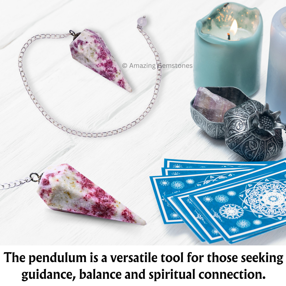 Cinnabarite Dowsing Crystal Pendulum