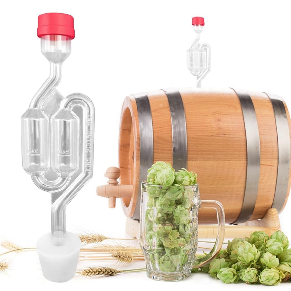2pcs Fermentation Airlock, Brewing Airlock Plastic, Fermentation Valve Bubble...