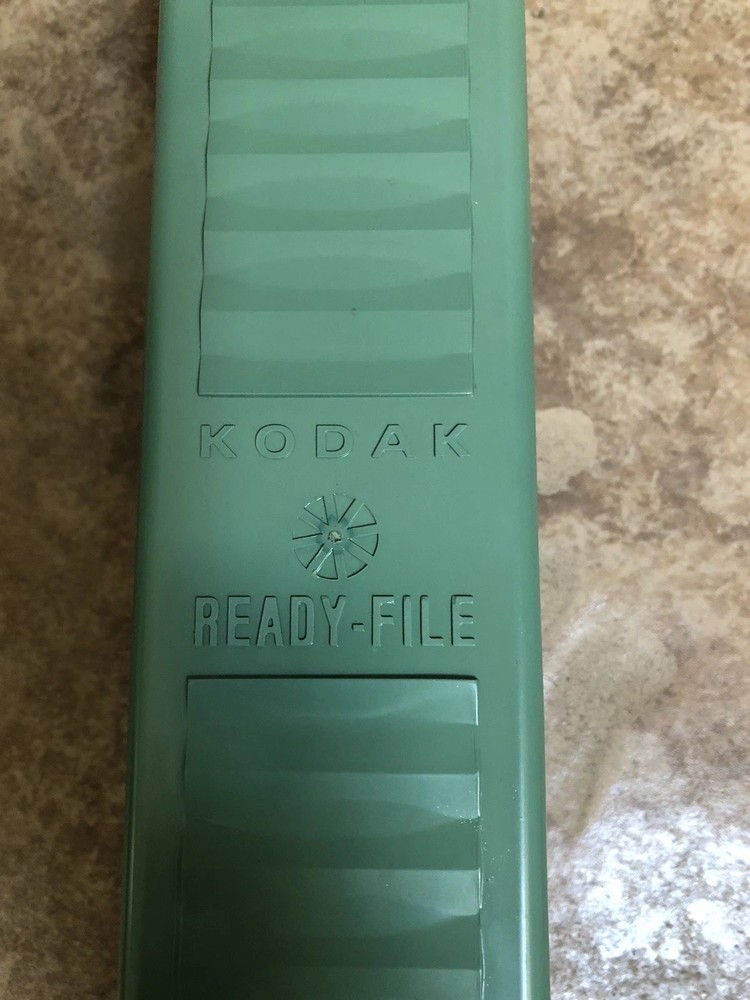 Kodak Ready File 35mm Slide Container Plastic Storage Box 9.5 X 2.5”