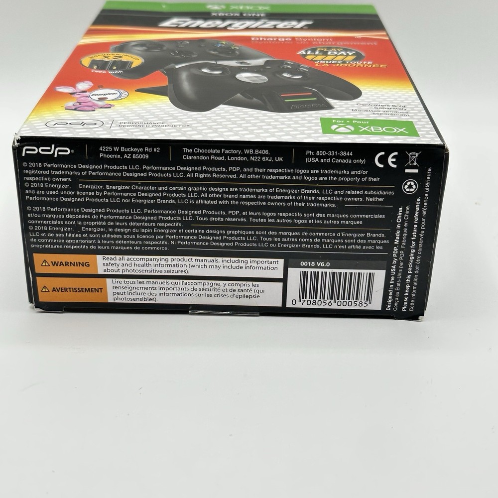 Energizer XBOX ONE Charging System w/ 2 Battery Packs