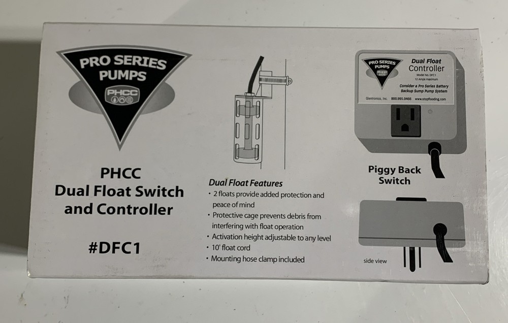 Pro Series Pumps PHCC Dual Dual Float Automatic Float Switch & Controller #DFC1