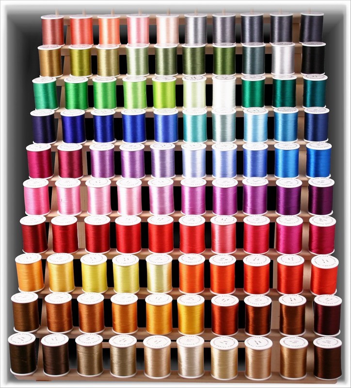 NEW 100 POLY MACHINE EMBROIDERY THREAD KIT FOR JANOME