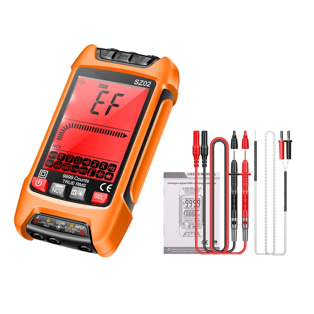 SZ02 Digital Multimeter 9999 Counts True RMS Auto Electrical Capacitance Meter//