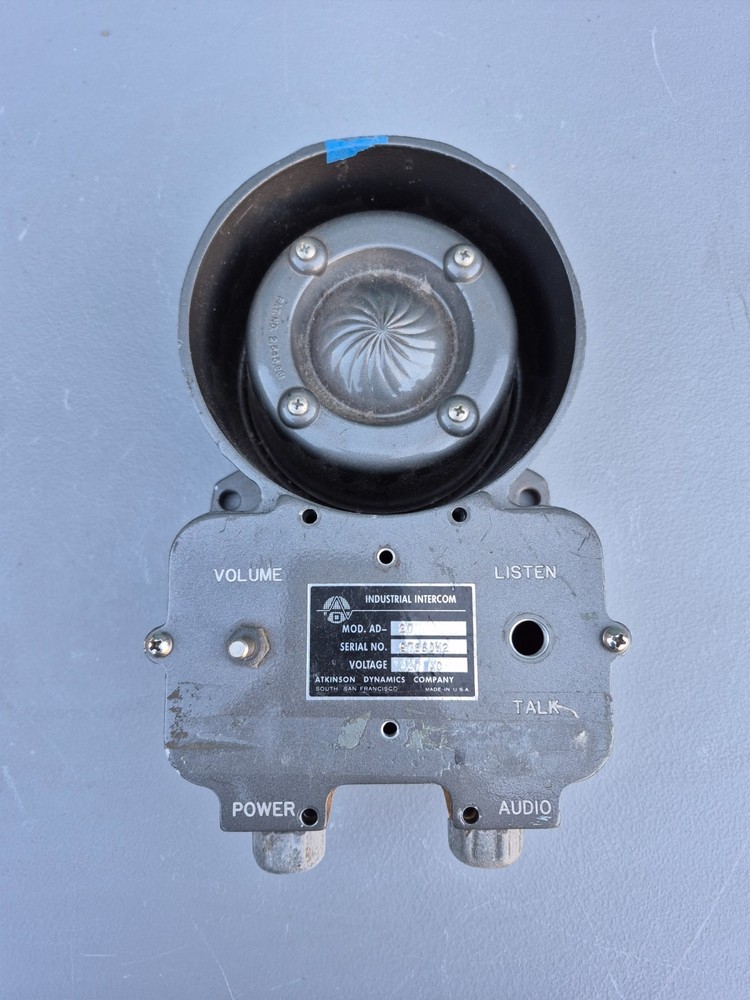 Atkinson Dynamics AD-27A Industrial Intercom Loudspeaker Housing