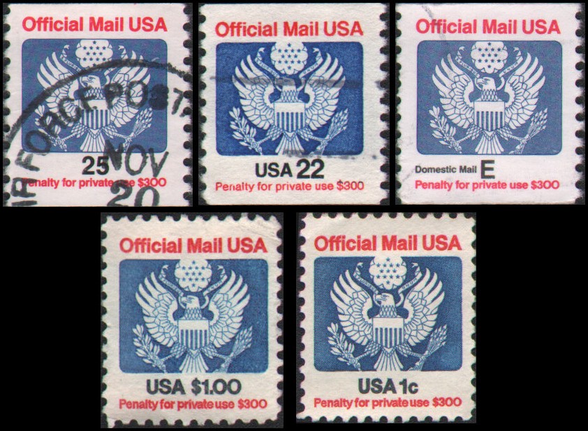 US #O127//O141 Used