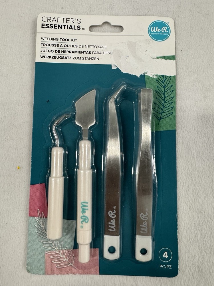 🆕 We R Memory Keepers Crafter’s Essentials Weeding Tool Kit 4pc