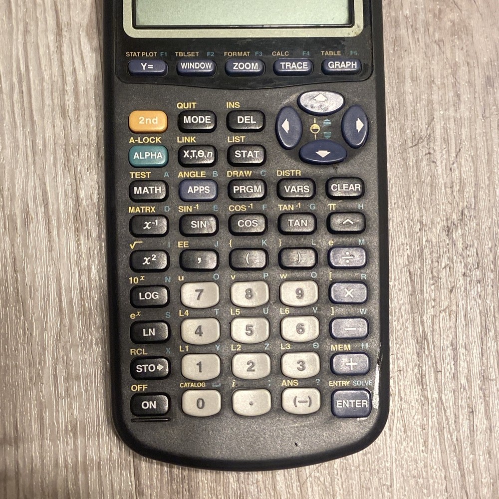 Texas Instruments TI-83 Plus Graphing Calculator Tested Spot On Screen