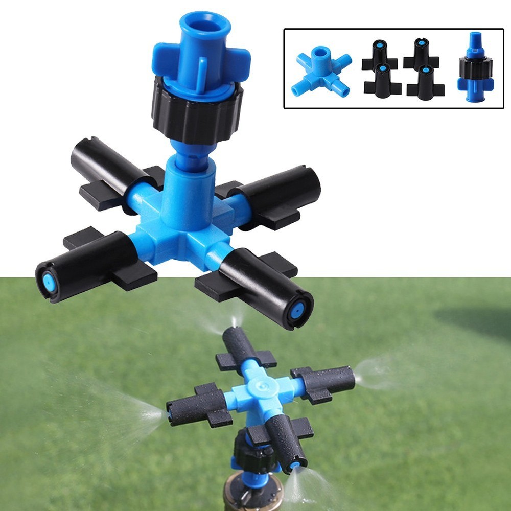 Atomizing Sprinkler with Four Outlet Design for Optimal Water Distribution