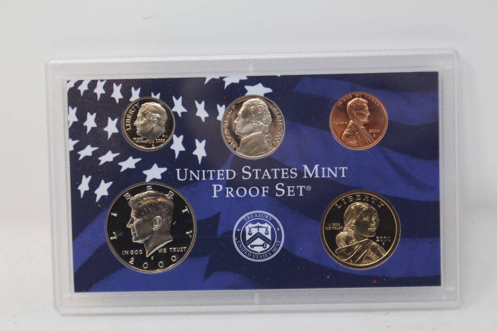 2000-S US Mint Proof Set 10 Coin Set Original Government Packaging