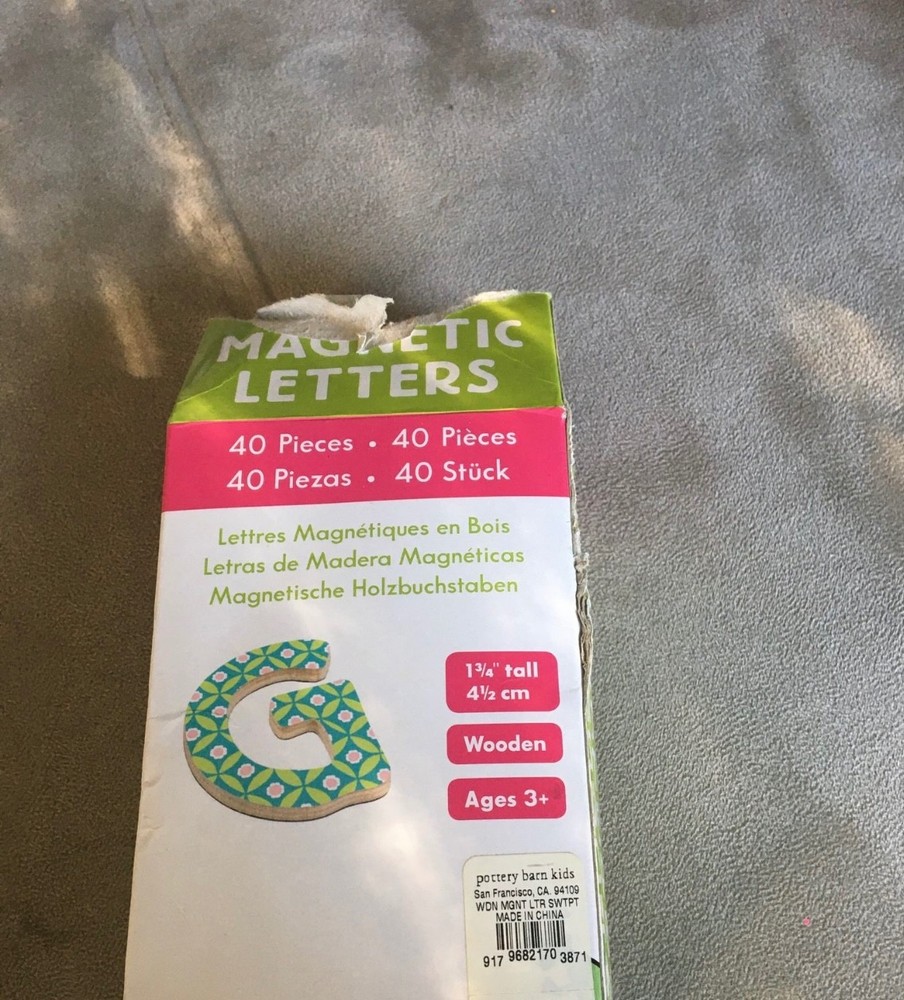 Wooden Magnet Letters "Sweet Patterns"