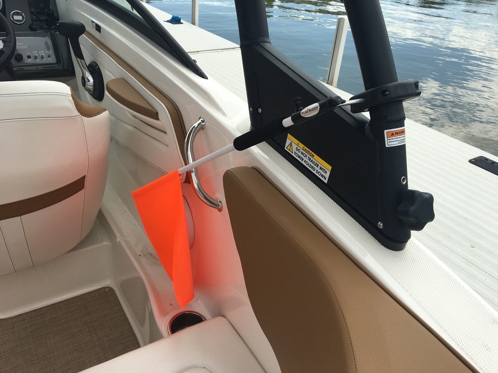 Skier Down Flag Holder Tower Mount (It Rotates!!!!)