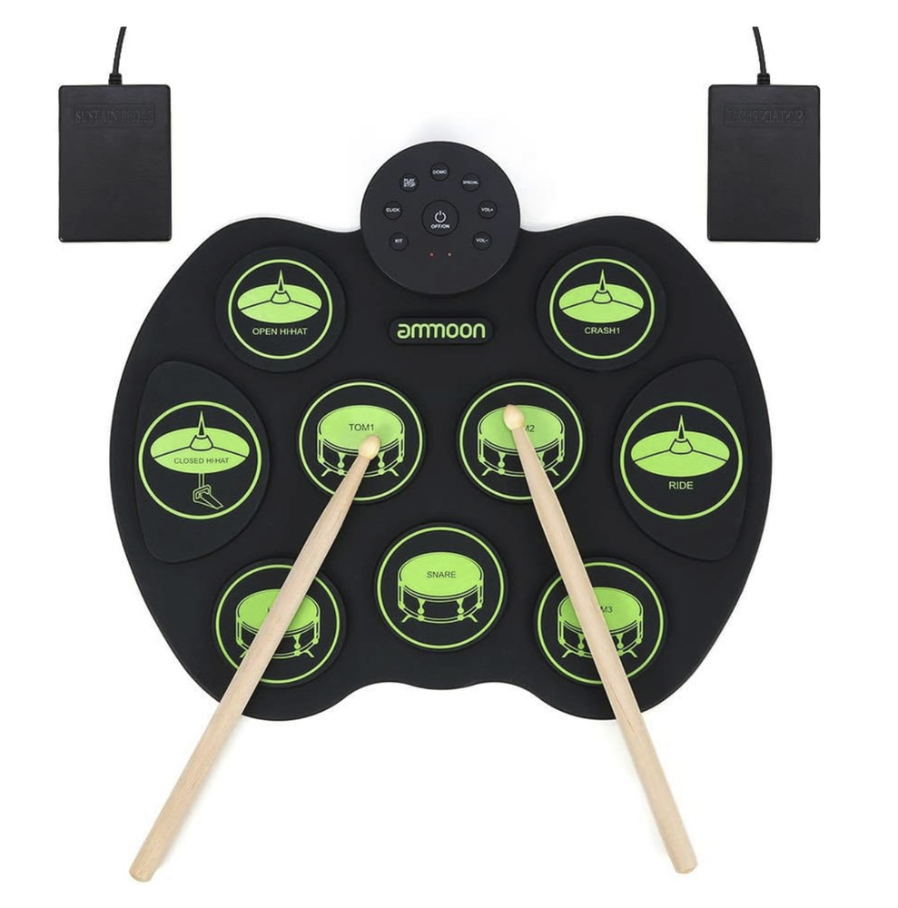 Electronic Drum Mat,Foldable Electronic Drum Kit Portable Electronic Drum Set