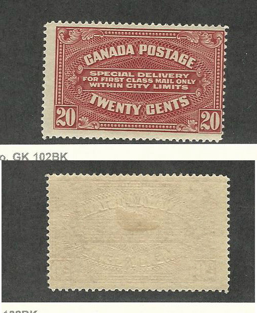 Canada, Postage Stamp, #E2 Mnt LH, 1922 Special Delivery