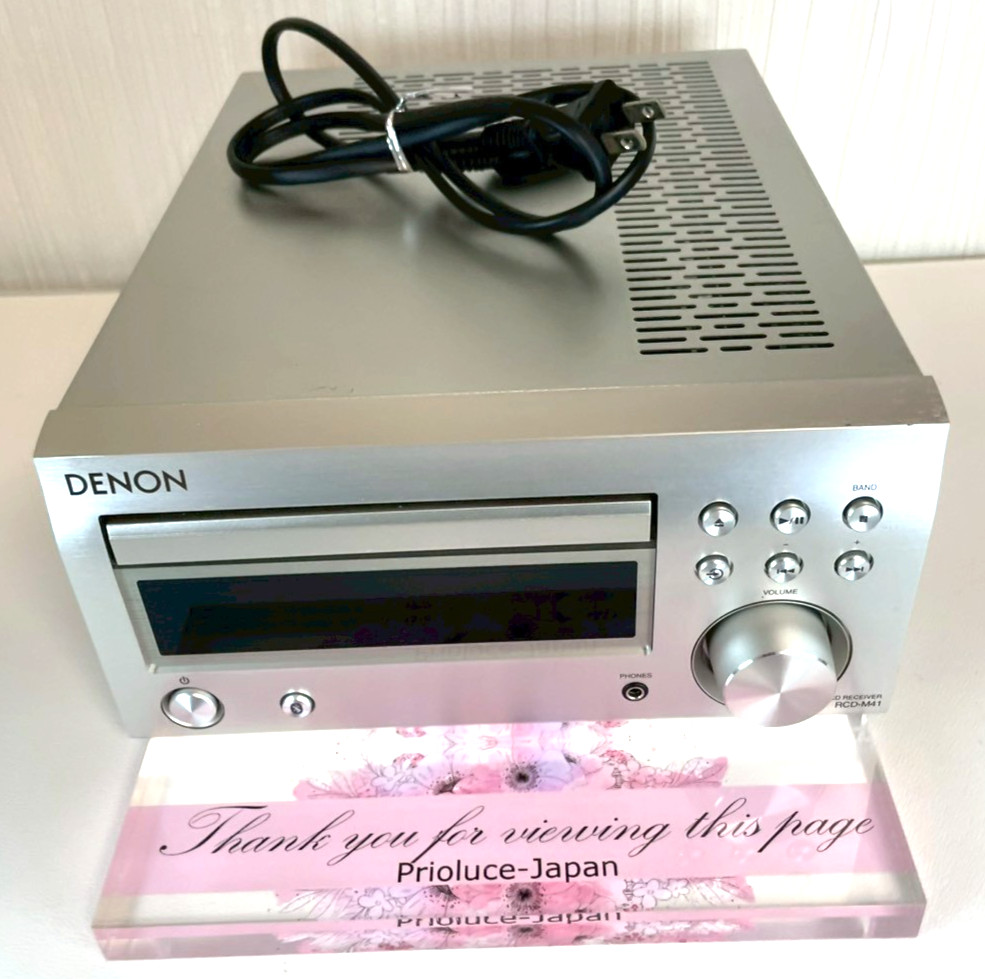 DENON RCD-M41 CD Receiver Integrated Amplifier Tested Working Silver