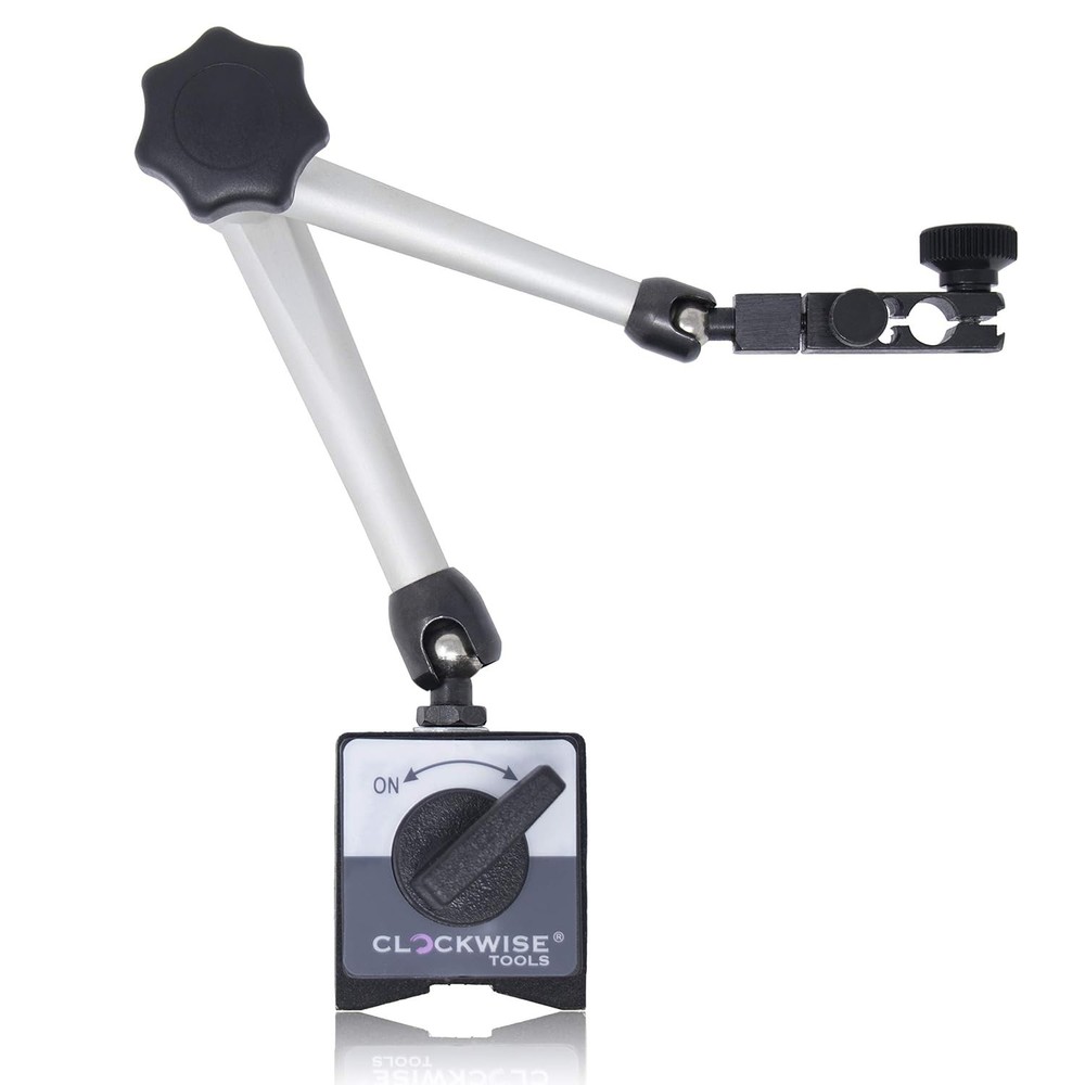 176 lbs Magnetic Base Stand for Dial Indicators - Adjustable Arm Precision Tool