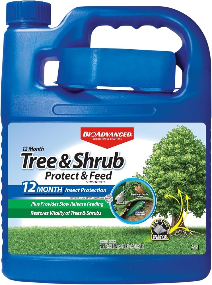 BioAdvanced- 820169K, Concentrate, 64 Oz Tree & Shrub Protect and Feed