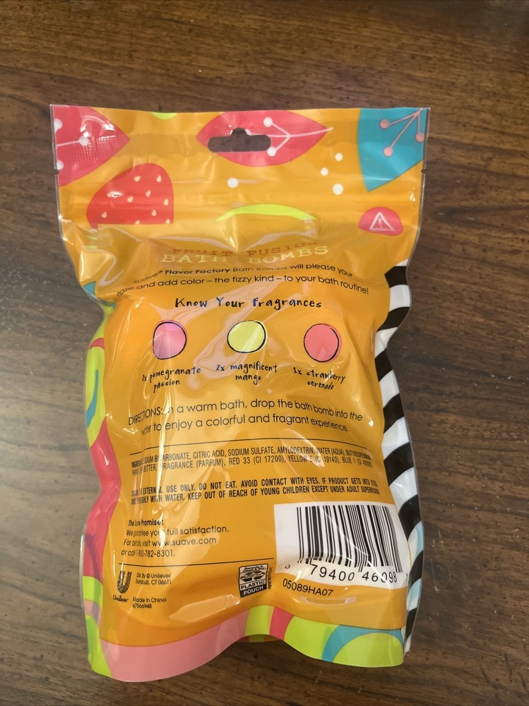 Suave Bath Bombs Fruit Fusion - 5 Pack