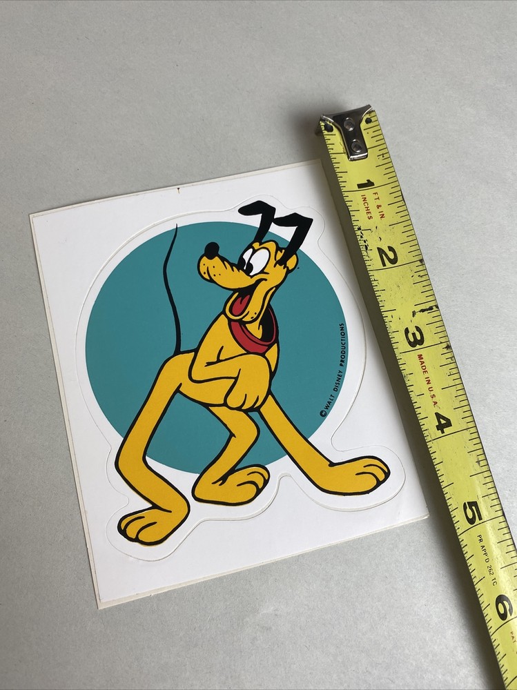 Walt Disney Vintage Pluto Sticker