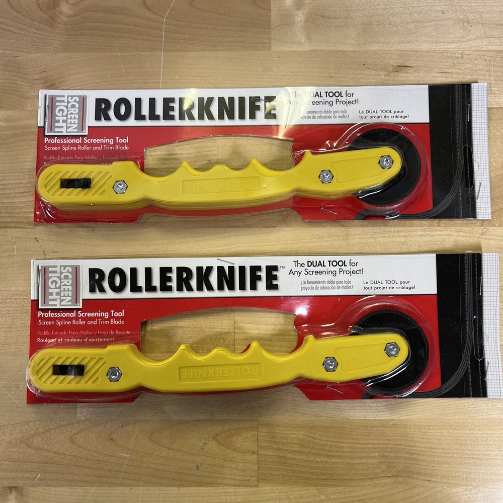 (2 PACK) Screen Tight Roller Knife Professional Screening Tool
