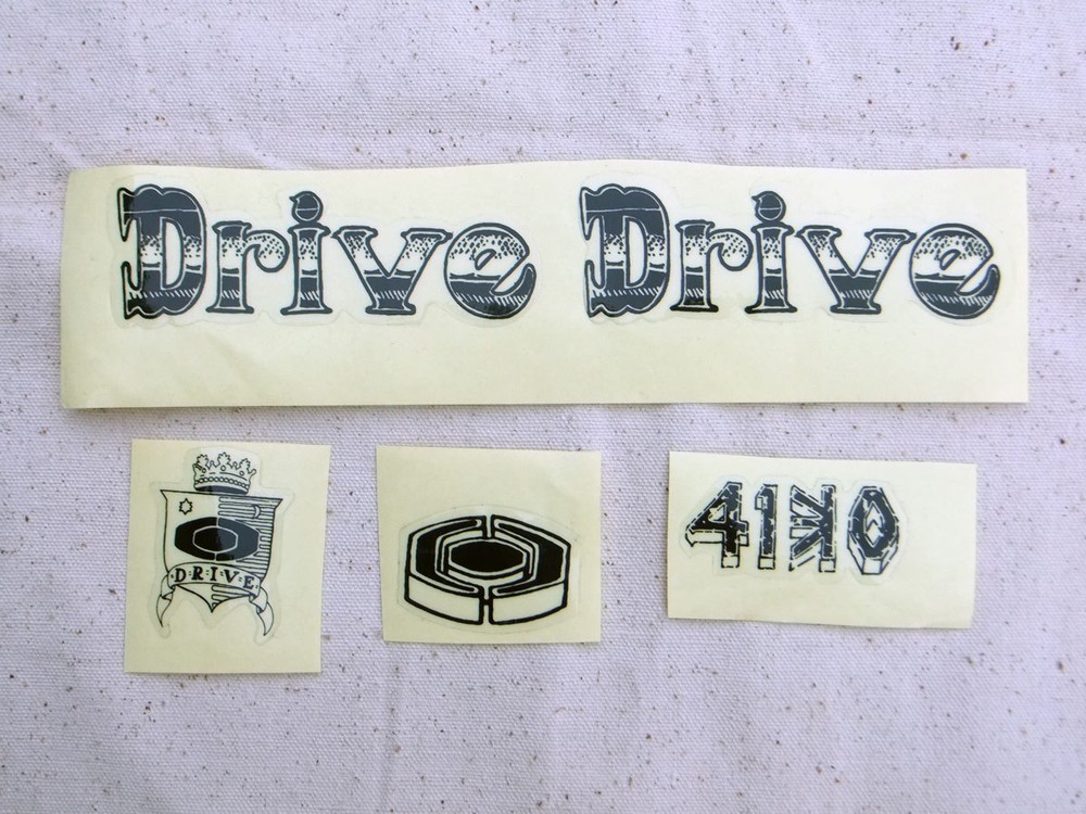 ORIGINAL OLD SCHOOL DRIVE TECHNOLOGIES FORKS/CHAINRINGS STICKERS