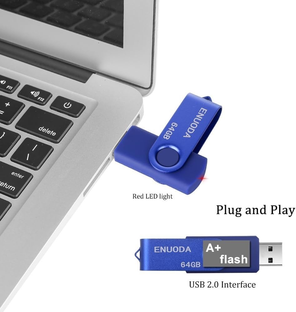 Versatile 64GB USB 2.0 Drive – Easy Plug and Play Flash Storage for All Devices