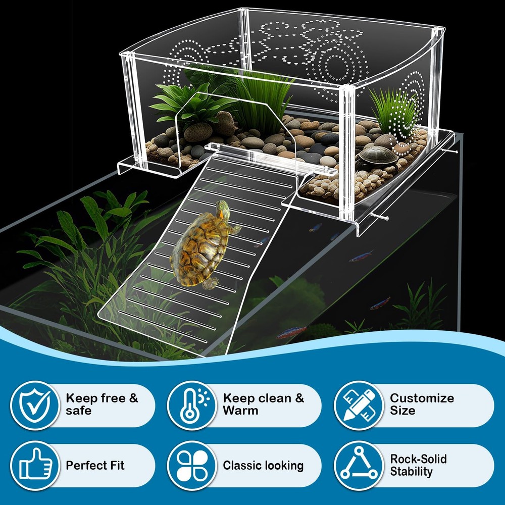Extra Large Turtle Topper Basking Platform for Aquatic Turtles 40B/75G, Above