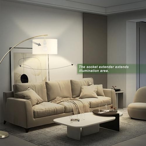 Light Socket Extender,Porcelain Socket Porcelain E26 Socket Extender / 4-Pack