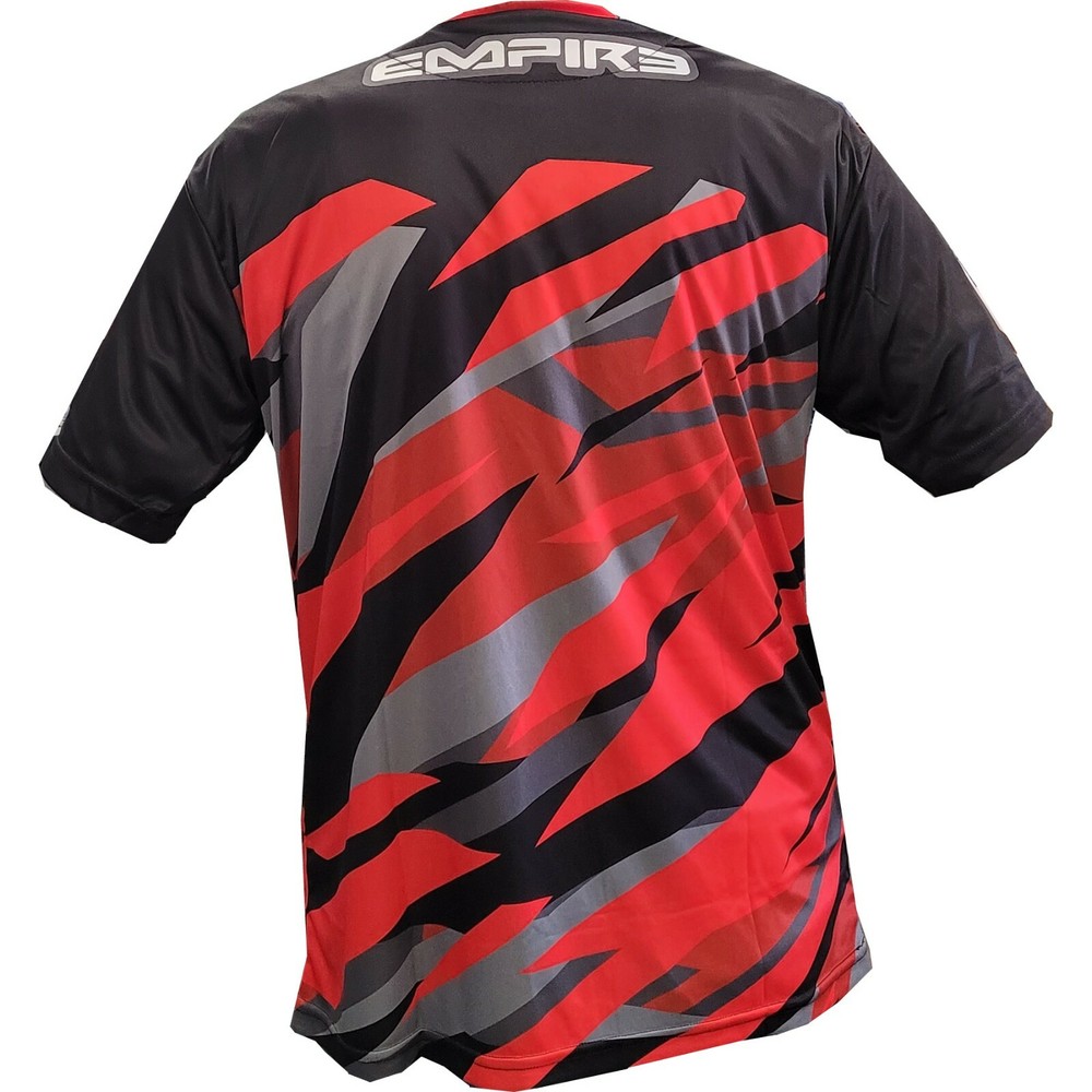 Empire Stupid Soft Tech Shirt - Red / Black - Medium - Paintball