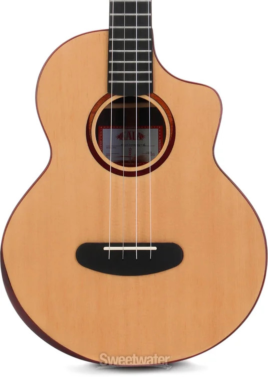 Kala Contour Series Baritone Ukulele - Natural Spruce