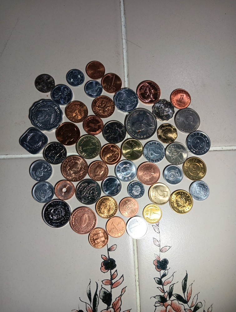 50 Different Coins from 50 Different Countries - Most Uncirculated
