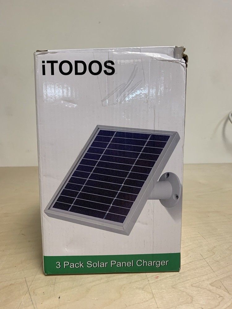 3 Pack iTODOS Solar Panel Works for Arlo Pro3 ,Camera,11.8feet Power Cable